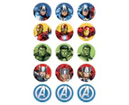 Edible Image Avengers Cupcake Toppers