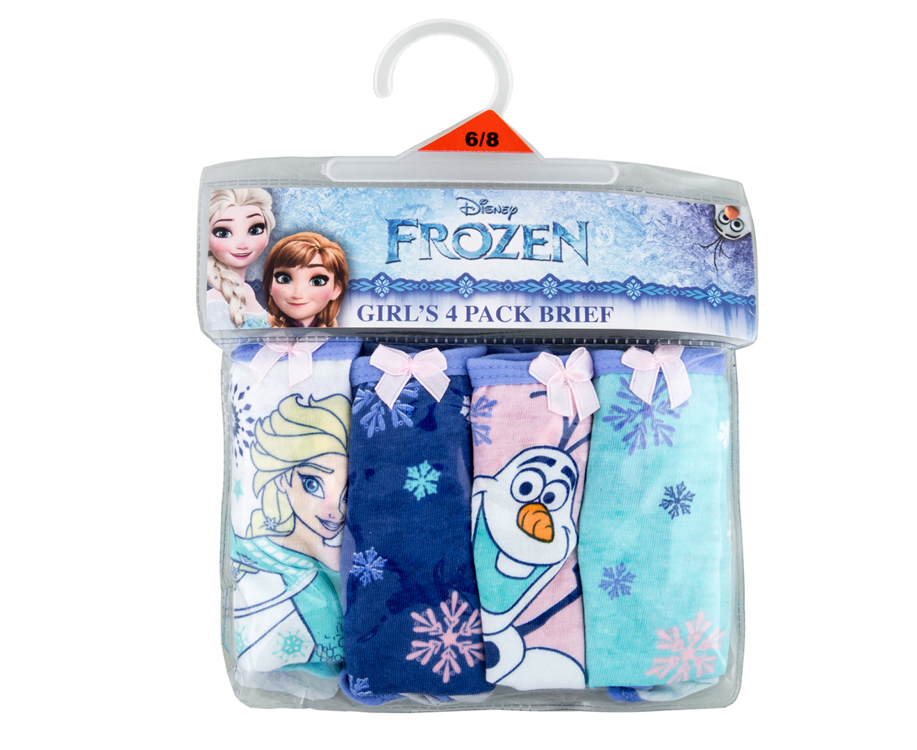 Bonds Frozen Girls' Briefs 4-Pack - Multi