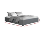 Artiss Bed Frame King Size Platform Base Grey Toki