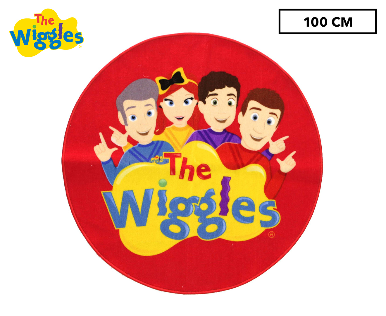 ABC Wiggles 100x100cm The Wiggles Round Kids Rug | Catch.com.au