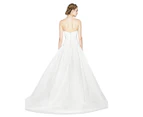 Nicole Miller Women's Laurel Silk Faille Gown / Bride / Bridal / Wedding Dress - Antique White