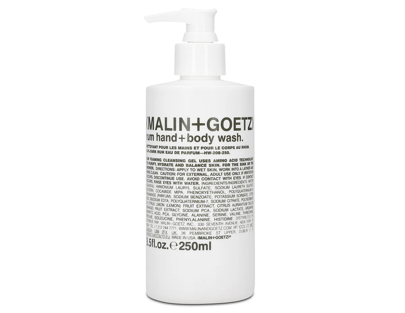 Malin+Goetz Rum Hand+Body Wash 250mL