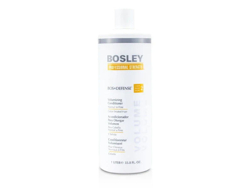 Bosley Professional Strength Bos Defense Volumizing Conditioner (For Normal to Fine ColorTreated Hair) 1000ml/33.8oz