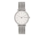 Skagen Women's 30mm Signature Slim Steel-Mesh Watch - Silver/White