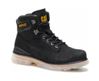 Caterpillar Men's Baseplate Boots CAT Leather Shoes - Black