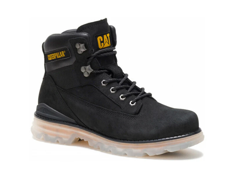 Caterpillar Men's Baseplate Boots CAT Leather Shoes - Black