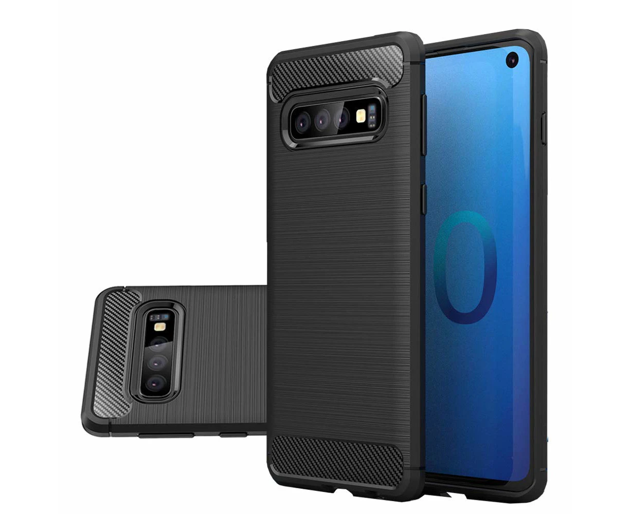 For Telstra Samsung Galaxy S10 5G Shockproof Protective TPU Cover Anti Knock Case - Black