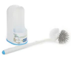 Boomjoy Double-Sided Toilet Cleaning Brush & Holder Set