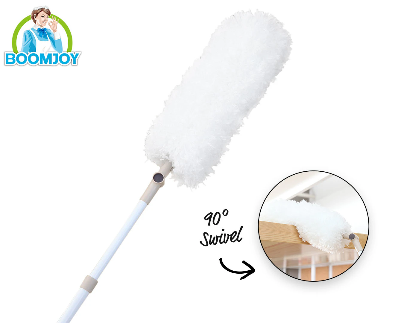 Boomjoy Superfine Microfibre Feather Swivel Duster