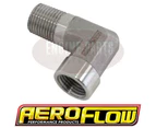 Aeroflow 90 Deg Female Male Elbow 1/8Npt Stainless Steel