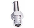 Aeroflow Male 3/4" NPT To 3/4" Barb Silver Straight Male To Male
