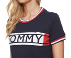 Tommy Hilfiger Women's Crop Pyjama Tee - Peacoat