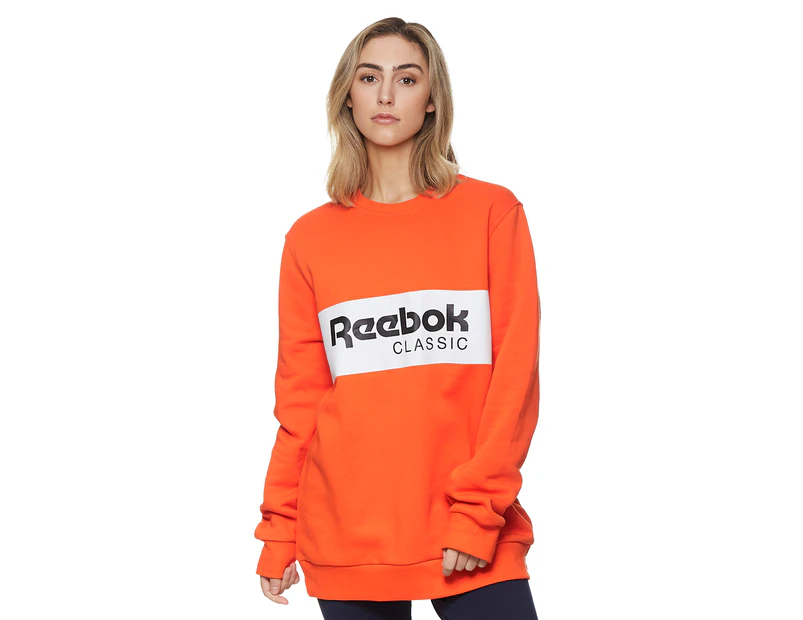 Marcha atrás perderse recurso Reebok Classic Women's Crew Neck Sweatshirt - Energy Orange | Catch.com.au