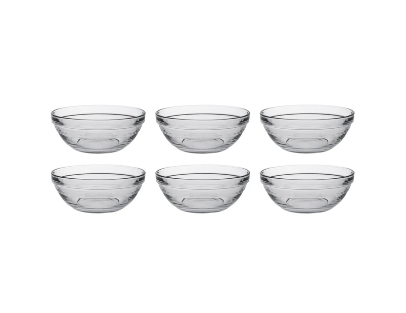 Duralex Set of 6 Lys Round Stacking Bowls 14cm