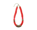 KAJA Clothing Nellie Necklace in Blue, Red and Mint Green - Red