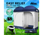Weisshorn Double Camping Shower Tent Portable Toilet Outdoor Change Room Ensuite
