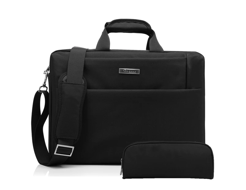 CB Unisex 15.6 Inch Multi-compartment Shoulder Bag-Black
