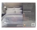 Royal Comfort 1200TC Damask Stripe Queen Bed Quilt Cover Set - Pebble 3