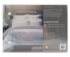 Royal Comfort 1200TC Damask Stripe Queen Bed Quilt Cover Set - Pebble
