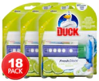 3 x 6pk Duck Fresh Discs Lime 36mL