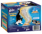 12 x Felix Sensations Jellies Fish Selection Cat Food 85g