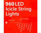 LED Icicle Lights - Blue