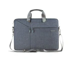 Catzon Laptop Bag Case 12/13.3/15.4/15.6 Inch Messenger Computer Waterproof Shoulder Bag Notebook Carrying Case - Gray