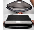 Catzon Laptop Bag 12/13.3/15.4/15.6 Laptop Sleeve Waterproof & Multifunctional Handbag for Apple/Samsung/Huawei - Black
