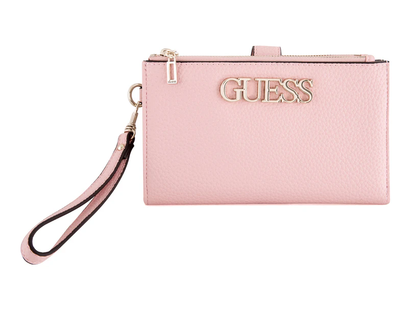 GUESS Uptown Chic Wristlet - Rose
