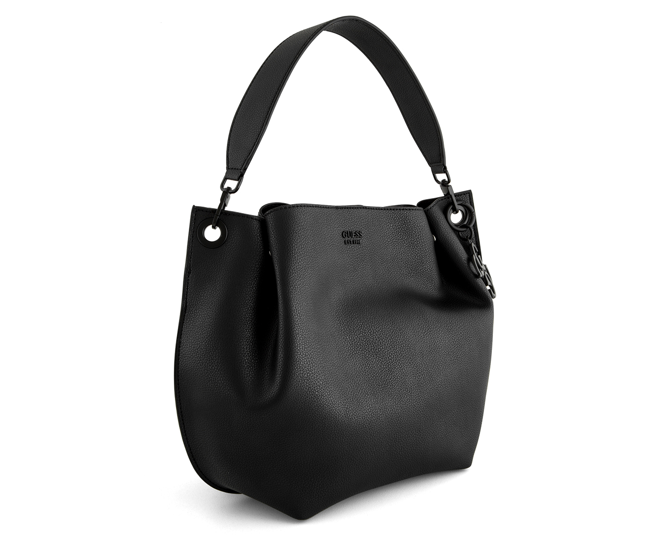 Guess digital hobo hot sale bag black