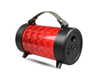 M21 Mini Wireless Bluetooth Stereo Speaker RGB Lamp Portable Player - Red