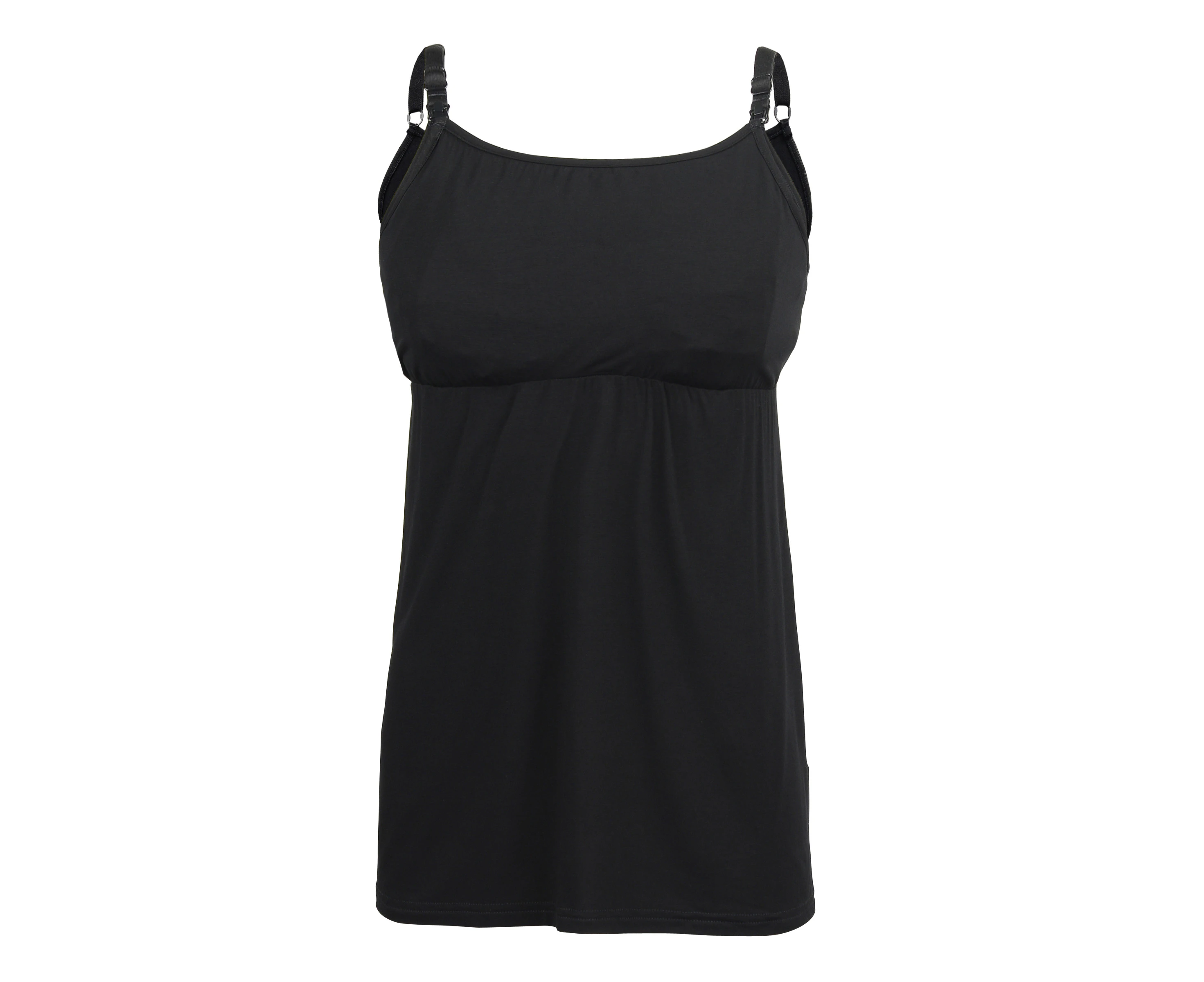 Top Secret Maternity Sahara Nursing Tank Top - Black