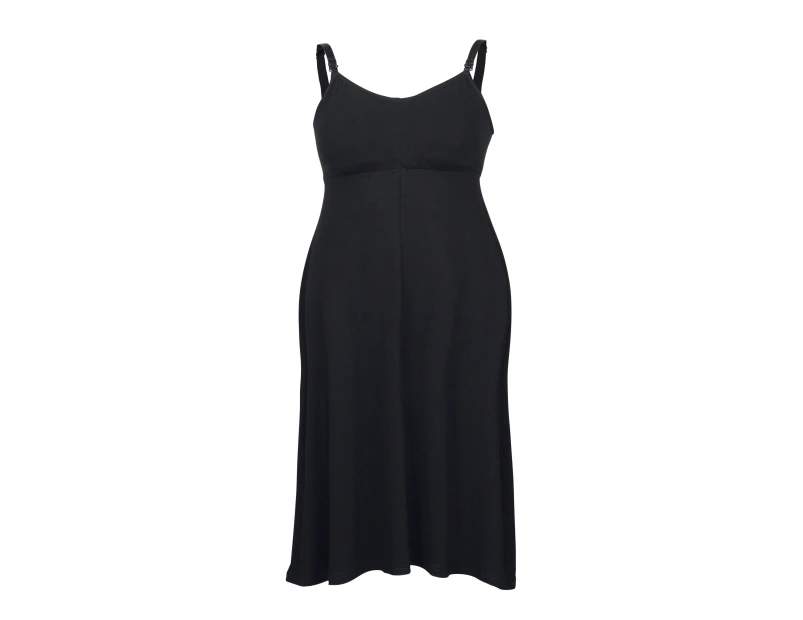 Top Secret Maternity Skye Nursing Short Maxi Dress - Black