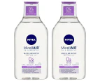 2 x Nivea MicellAIR 3-in-1 Makeup Remover Sensitive Skin 400mL