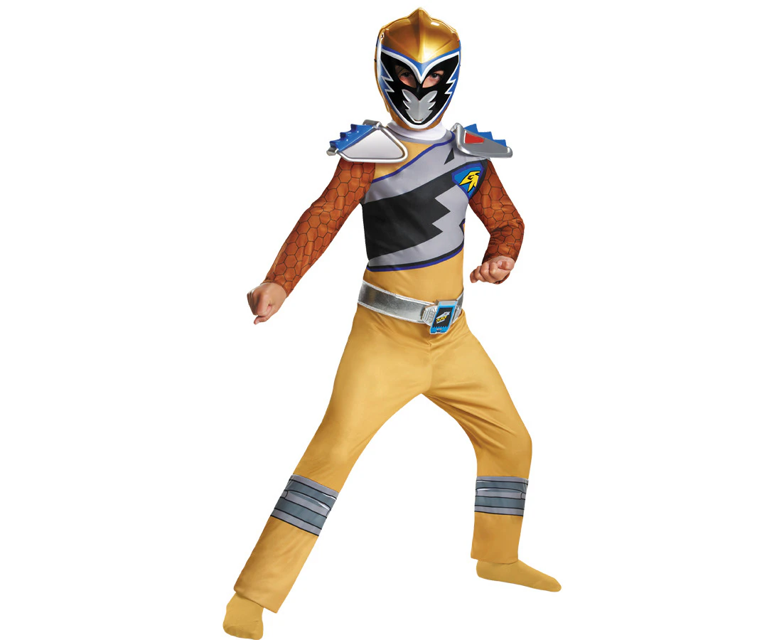 Power Rangers Dino Charge Gold Ranger Classic Child Costume Small