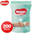 Huggies Baby Wipes Refill Unscented Fragrance Free 200-Pack