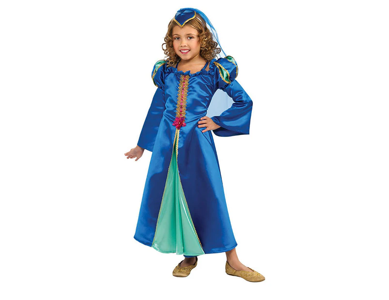 Blue Renaissance Princess Child Costume