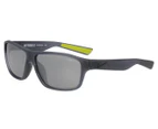 Nike Men's Premier 6.0 Wayfarer Sunglasses - Matte Crystal Dark Magnet Grey/Black/Silver Flash