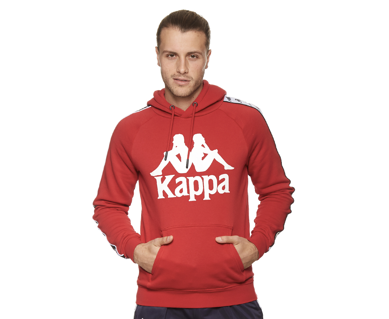 Kappa red hoodie on sale mens