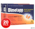 Dimetapp Multi Symptom Cold & Flu Liquid Capsules 10pk