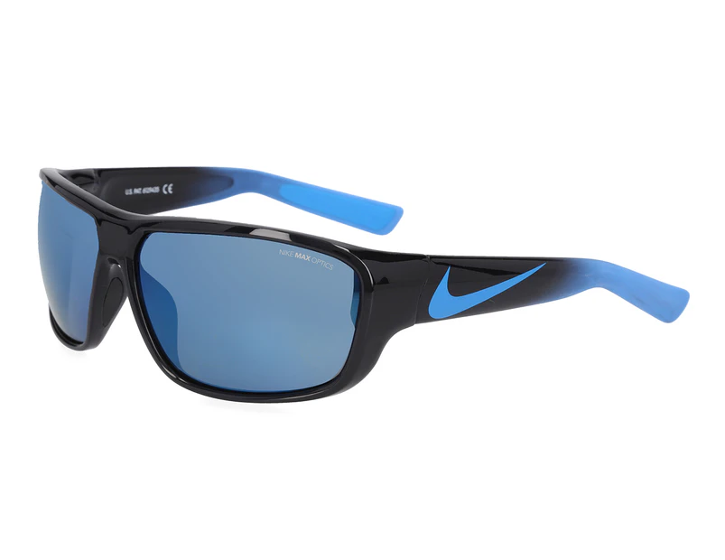 Nike Men's Mercurial 8.0 Wayfarer Sunglasses - Black/Blue Fade/Blue Sky Flash