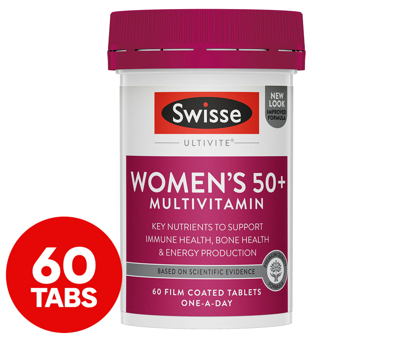 Swisse Women's 50+ Ultivite Multivitamin 60 Tabs