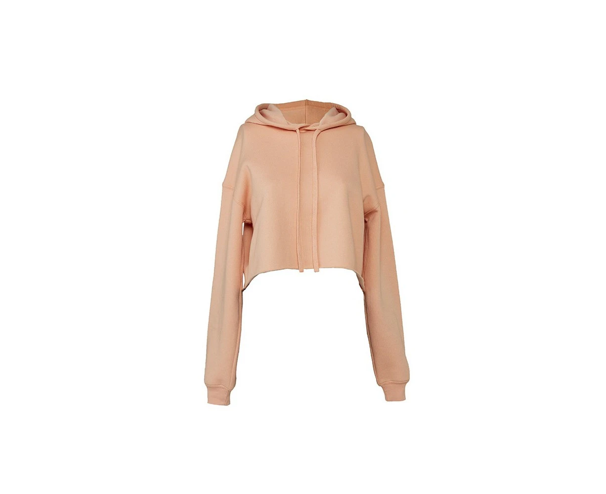 Bella + Canvas Ladies Cropped Hoodie (Peach) - PC3609