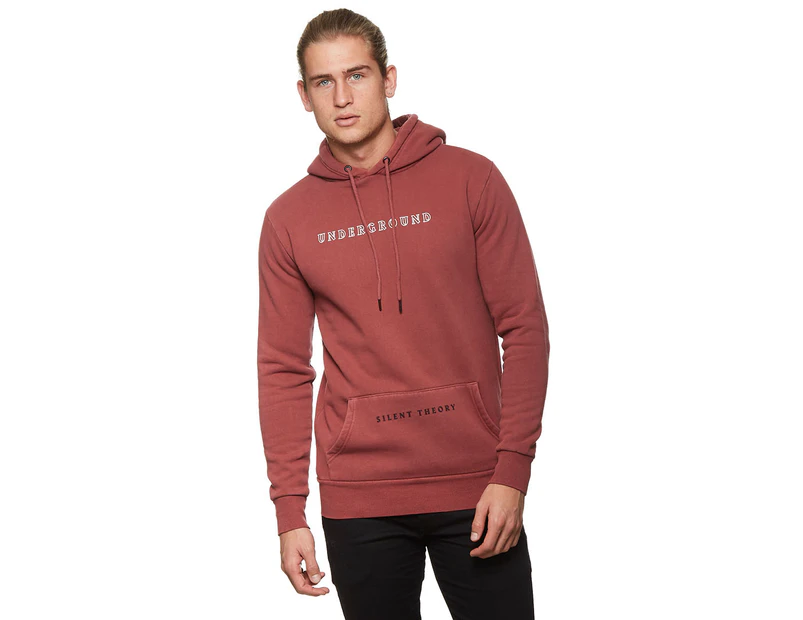Silent Theory Men's Places Hoodie - Burgundy