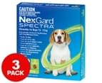 3pk NexGard Spectra Tick, Flea & Heartworm Treatment Chews For Medium Dogs 7.6-15kg 1