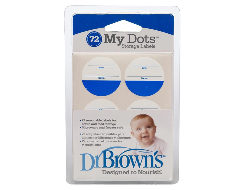 Dr Brown's My Dot Storage Labels 72 Pieces