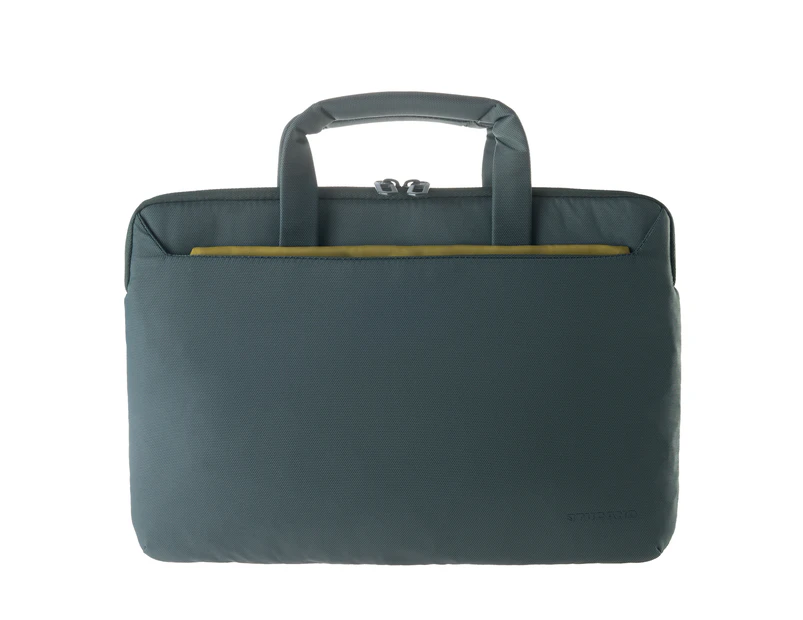 Tucano 13 Slim Workout 3 Nylon Detachable Shoulder Strap Laptop Carry Case Bag Green - Protection
