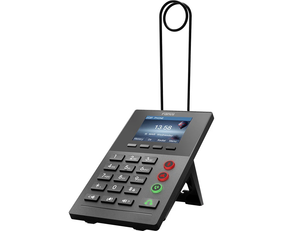 FANVIL X2P Call Center IP Phone - 2.4' Colour Screen, 2 Lines, No DSS Buttons, Dual 10/100 NIC