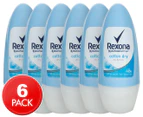 6 x Rexona Motionsense Cotton Dry Roll-On Deodorant 50mL