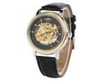 WINNER Brand Night Light Functional Watch Hand-winding Mechanical Watches-Black 3